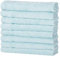 8er Gästetücher Aqua | 50% Bambus & 50% Baumwolle | ÖKO-TEX Standard Zertifiziert | Nachhaltige Premium Qualität 450 g/m²