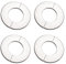 sourcing map Wall Split Flange, Stainless Steel Round Escutcheon Plate for 28mm Diameter Pipe 4Pcs