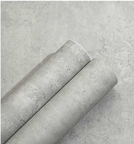 Bai You Mei Klebefolie Betonoptik Wasserfest Verdickt 5m*60cm Retro stil Vintage Tapete betonoptik Klebefolie Aufkleber Rolle Concrete