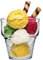 Topkapi Cornettini 251.064 Lot de 6 coupes à glace, empilables, pour yaourt, sorbet, crème glacée