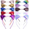 ZOCONE Cerchietto Orecchie Gatto, 10/8 Pezzi Glitter Cerchietti per capelli Orecchie Gatto Paillettes Cerchietto per Donna Ragazze e Bambina Decorazione di Festa e Quotidiana (B)