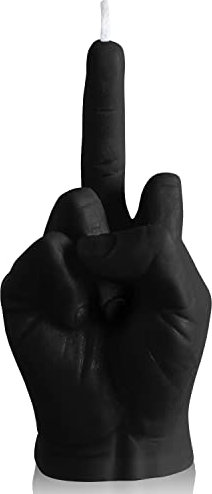 GROBRO7 Middle Finger Candle Dänischer Pastellduft Raumdekoration natürliches Sojawachs Kiefern Räucherstäbchen Aromatherapie, Gesten Kerzen für Schreibtisch, Festival Party Housewarming Gift(schwarz)