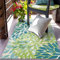 TALETA Kleiner Teppich Outdoor, Tepich für Balkon, Outdoor Teppisch grün, Outdoorteppich für Terrasse, Groß: 80 x 150 cm
