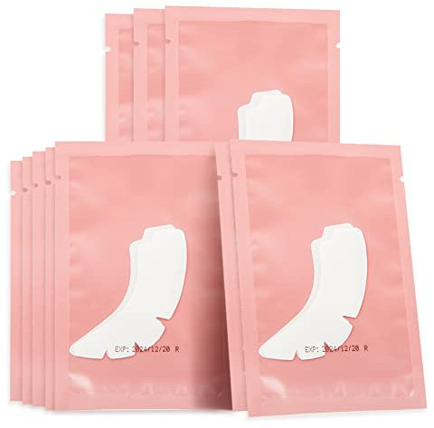 Lunamoon Augenpads für Wimpernverlängerung Wimpern Pads Augenpads Wimpernverlängerung Pad Eye Pads Augen Gel Pads Wimpernlifting Pad Wimpern Färben Pad Lash Extension Pads 50 Paar (Angel's Wing-Pink)