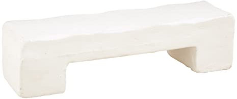 Mud Pie Small Paper Mache Riser; Small 3 1/2 X 12 | Large 4 X 14, White