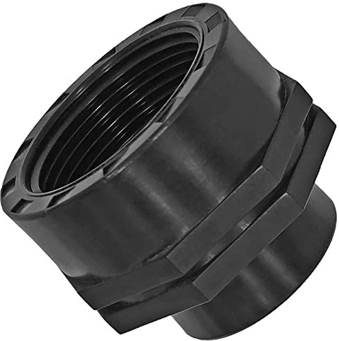 MegaHaustechnik Reduzier Muffe Kupplung aus Kunststoff PP 2 x 1 1/2 Zoll Innengewinde IG x IG reduziert Gewinde Fitting Trinkwasser geeignet Verschraubung Verbindung Reduzierung Adapter Stück