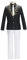 Kibutsuji Muzan Cosplay Kostüm Anime Jacke Hemdhose Krawatte mit Hut -Outfit,Black-M