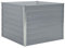 Annlera Jardinière 100x100x77 cm Gris Jardinières Pot De Fleur Exterieur Bac A Fleurs Acier Grande Taille Jardinière sur Pied Jardinière Balcon Bac De Plantation