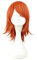 YEAJION Nami Cosplay Perücke Orange Lange/Kurz Anime One Piece Cosplay Verkleidung Nami Wig Halloween Karneval Party Cosplay Kostüm Zubehör Erwachsene