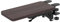 AsrMyjcx Computer Arm Rest for Desk Extension Board Office Desks,Mouse Pad Holder,Wood Armrest Rack Elbow Support for Table Desk Chair, dark brown