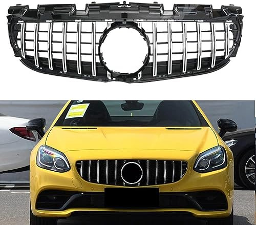 ACRUZ Calandre de Radiateu, pour Benz SLC-Klasse R172 2016 2017 2018 2019 2020, Grille Radiateur Pare-Chocs Avant De Voiture Garnitures Voiture Accessoires