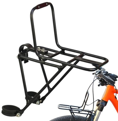 Porte-bagages avant de 15 kg - Accessoire Velo - Cadre de frein - Peut transporter un sac de porte-bagages, un panier à vélo, une tente, un sac de couchage