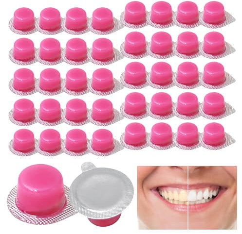 40 Stück Zahnpolierpaste, Polierpaste Professional, Zahnpoliercreme, Zahnpolieraufhellungscreme für Eine Effektive Zahnsteinentfernung, Polierpaste für Zähne