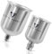Stahlwerk Juego de vasos de pintura de aluminio, 125 ml y 600 ml, para pistola, pistola de pulverización