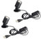 FSLiving Mini Aluminium LED Einbaustrahler, 2 stk Minispot Einbauleuchte mit Transformer, warmes Weiß für Flur, Galerien, Geschäfte, Schmuckschrank,Schrank -1 Watts