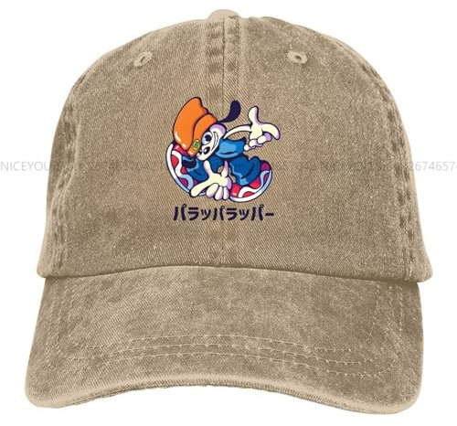 UOAZYIIF Parappa Adventure Baseball Cap Herren Mützen Damen Visier Schutz Snapback PaRappa The Rapper Caps