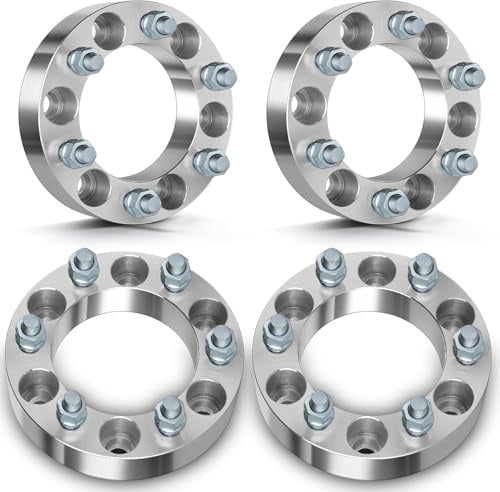 Merautop SJ 4-teilige Spurverbreiterungen mit 6 Bolzen, 139,7 mm / 38 mm, für T-Yota, Honda Passport, Mitsubishi Montero, Land Cruiser, 4Runner, Lexus, Isuzu, FJ Cruiser, Hilux und Dodge