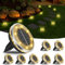 Bowfar 8 Stück Solar Bodenleuchten Aussen, IP65 Wasserdicht Solarlampen 12 LEDs Gartenbeleuchtung Solar Mit Upgrade Solarpanel, Warmweiß Solarleuchten für Garten, Rasen, Gehweg, Patio, Auffahrt