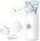 Nebuliser Machine for Adults & Kids, Sixriver Rechargeable Portable Nebuliser, Handheld Inhaler Easy to Use & Clean, Spray Nebuliser Suit for Home & Travel, with 2 Masks and Mouthpiece (White)