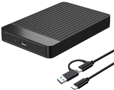 Tianken Disque dur externe portable ultra fin 2,5 USB 3.1 Type-C pour PC, Mac, ordinateur portable 1 To