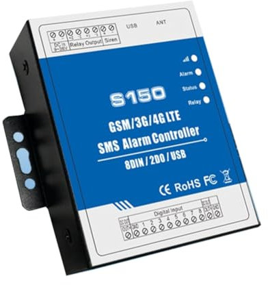 Fivetwofive GSM 4G RTU SMS Alarm Controller S150 8DIN 2Relaisschalter Industrielles IoT-Überwachungssystem Integrierte 4G-Version