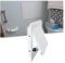 Ceiling Access Panel for Drywall, Aluminum Alloy Wall Hole Cover Access Doors with Magnetic Lock, Flush Mount Shower Access Panel, White(15x20cm)