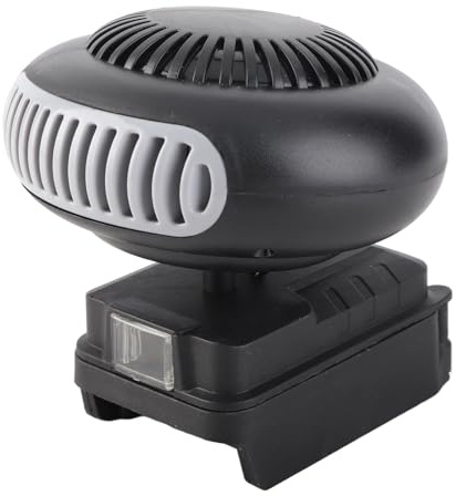 Oreilet Battery Powered Heater, 170W 18V 2 Gears Portable Space Heater for Car Office Camping Under Desk Bathroom, 360° Flip, Compatible with WA3551, WA3553, WA3578, WA3556 (No Battery)