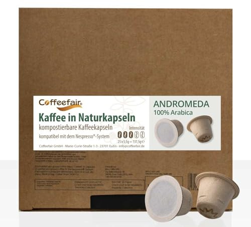 Coffeefair Naturkapseln Andromeda 25 Stk, kompatibel mit Nespresso®