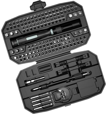 152-Piece Ergonomic Screwdriver Toolkit with Portable for Electronics Repair, Phone Fixing, and Projects Portable Screwdriver Set with Case