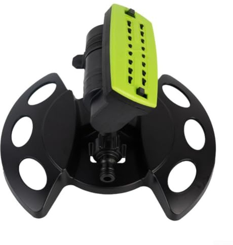 Arroseur de jardin oscillant à 16 trous avec rotation à 180 degrés pour arroser la pelouse, les plantes, les parterres de fleurs et le nettoyage extérieur