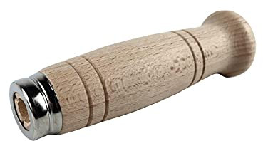 MANICO IN LEGNO FATTO A MANO PER RONCOLA - FORO 11 MM