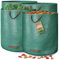 GardenGloss® 4X Sacs à Déchets de Jardin avec Poignées - 272L Haute Capacité et Double Fond - Stable Aux UV et Hydrofuge - Sac de Jardin Réutilisable et Stable