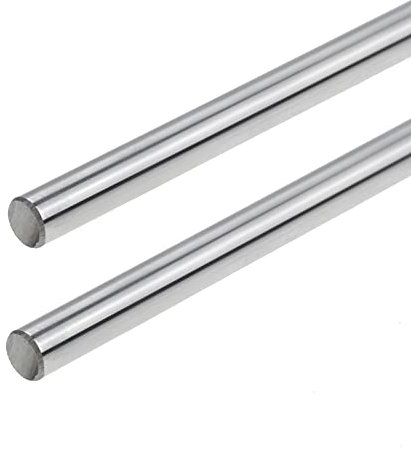 2Pcs 8mm x 500mm Linearwelle Gerade Rundstange 8mm Durchmesser Linearführung Horizontale Präzisionswelle Linearlager für 3D Drucker CNC
