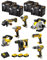 DeWALT Kit DWK800T (DCD796 + DCH273 + DCG405 + DCF887 + DCF894 + DCS331 + DCS391 + DCL050 + 3 Batteries de 5,0 Ah + Chargeur + 4 x TSTAK VI)