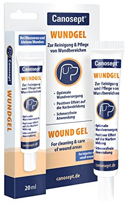 Canosept Wundgel für Hunde 20ml - Wundsalbe Hund - Reinigung & Pflege von Wundbereichen - Optimale Wundversorgung - Stressfreie Anwendung - Von Tierärzten empfohlen