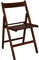 Dmora - 4er-Set Klappstühle aus massiver Buche, Nussbaumfarbe, Maße 42,5 x 79 x 47,5 cm