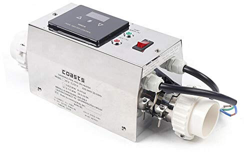 Futchoy Termostato de calefacción de piscina de 3 kW – Termostato para piscina, calefacción eléctrica, calentador de agua para bañera fría y caliente, piscina