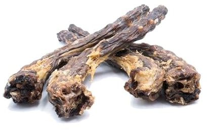 BREERs Gänsehälse für Hunde 500 g - Getrockneter Naturkauartikel | Kausnack getrocknet aus deutscher Herstellung – reich an Calcium, ohne Zusatzstoffe, für kleine & große Hunde