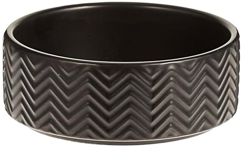 TRIXIE Napf, Keramik, 0,4 L/Ø 13 cm, Schwarz - 25020