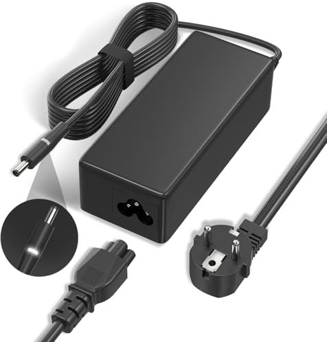 ANTWELON 65W 45W Cargador Ordenador Portátil Adaptador Alimentación para DELL Inspiron 11 13 14 15 17 3000 5000 7000 Series 3147 7347 3551 DELL Vostro 14 15 3000 5000, 19,5V 3,34A 4.5X3.0mm