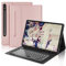 IVEOPPE Tastatur für Samsung Galaxy Tab S10 Ultra 2024, Hülle mit Tastatur Galaxy Tab S10/S9 Ultra, Abnehmbarer QWERTZ Layout Beleuchtung für Samsung S9/S10 Ultra 14.6 Zoll, Rosa