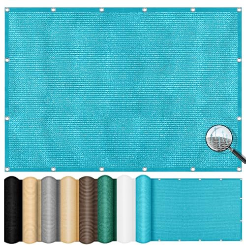 Voile d’ombrage Rectangulaire 4 x 7 m, 98% UV résistant et Respirant Le Vent, Voile d'ombrage Voile Solaire, Toile Ombrage Taud Soleil, pour Pergola, Extérieur, Bleu Ciel
