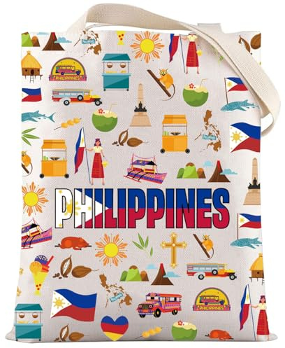 LEVLO Philippinen Reisetasche Asien Philippinen Geschenk Republik der Philippinen Reise Schultertasche Philippinen Merchandise