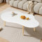 Napacoh Couchtische Sofatisch Beistelltische Wohnzimmertisch skandinavisch Kaffeetisch Satztisch für Wohnzimmer Schlafzimmer Minimalismus weiß elegant Wolkenform