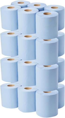 Strike Blue Centre Embossed 2ply Wiper Paper Towel 50M 6 Per Pack Family Disposable Kitchen Rolls Cleaning Household (48 Rolls)