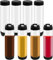 8 Pcs Inverted Plastic Squeeze Bottle 16 oz Refillable Condiment Bottles Self Sealing Sauce Dispenser for Thick Condiments Sauces Batter Dressing Catering Food Trucks Restaurant (Black)