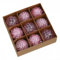 Weihnachtsbaumschmuck, 9 Stück, schimmernde, 8 cm große Weihnachtskugeln (für Pink)