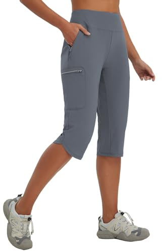 baleaf Women's Cropped Trousers Capri Pants Hiking Cargo Trouser Walking Quick Dry Lightweight with Zipper Pockets Outdoor 17/19/20