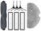 CFBKPUGN Compatible avec Les Accessoires D'aspirateur Robot Dreame, D9 Max Gen 2 / D10s Pro / D10s, Brosse Principale, Filtre, Serpillière, Chiffon, Pièces De Rechange