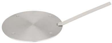 Induktion Adapterplatte Edelstahl mit Griff Ø 20 cm oder 24cm Cheffinger (24 cm - CF SSIN 24)